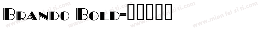 Brando Bold字体转换